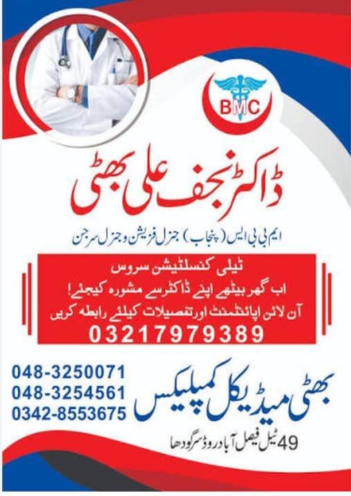 Dr Najaf Ali bhatti