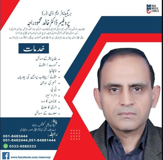 Professor Dr Khalid Mahmood Raja