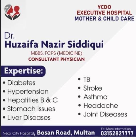 Dr Huzifa Nazir Saddiqui